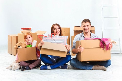 Modern moving truck used by West Hampstead house removalists