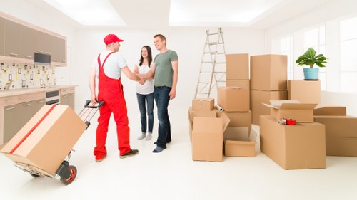 Efficient transportation of office assets by commercial movers in West Hampstead